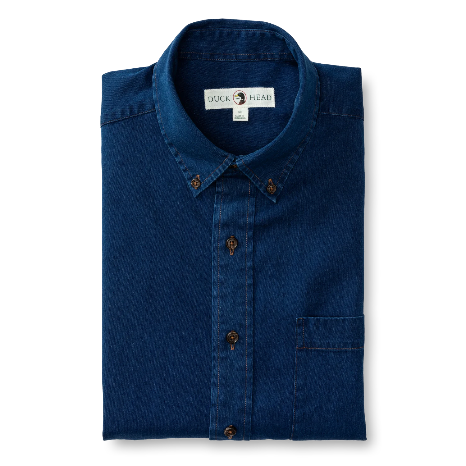 Duck Head Denim Sport Shirt Worley Solid