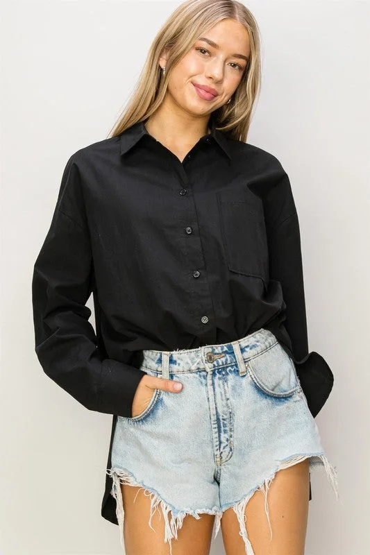 Button Up Poplin Shirt