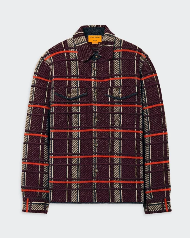 Plaid Work Shirt - Plum Combo