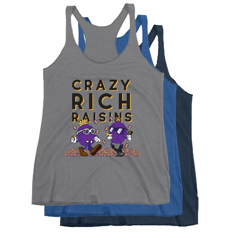 Movie The Food™ "Crazy Rich Raisins" Women's Racerback Tank Top